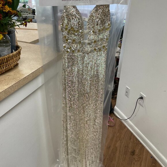 green emerald velvet dress Sherri Hill Dress 54027 Strapless Mermaid Gown  normansbridal